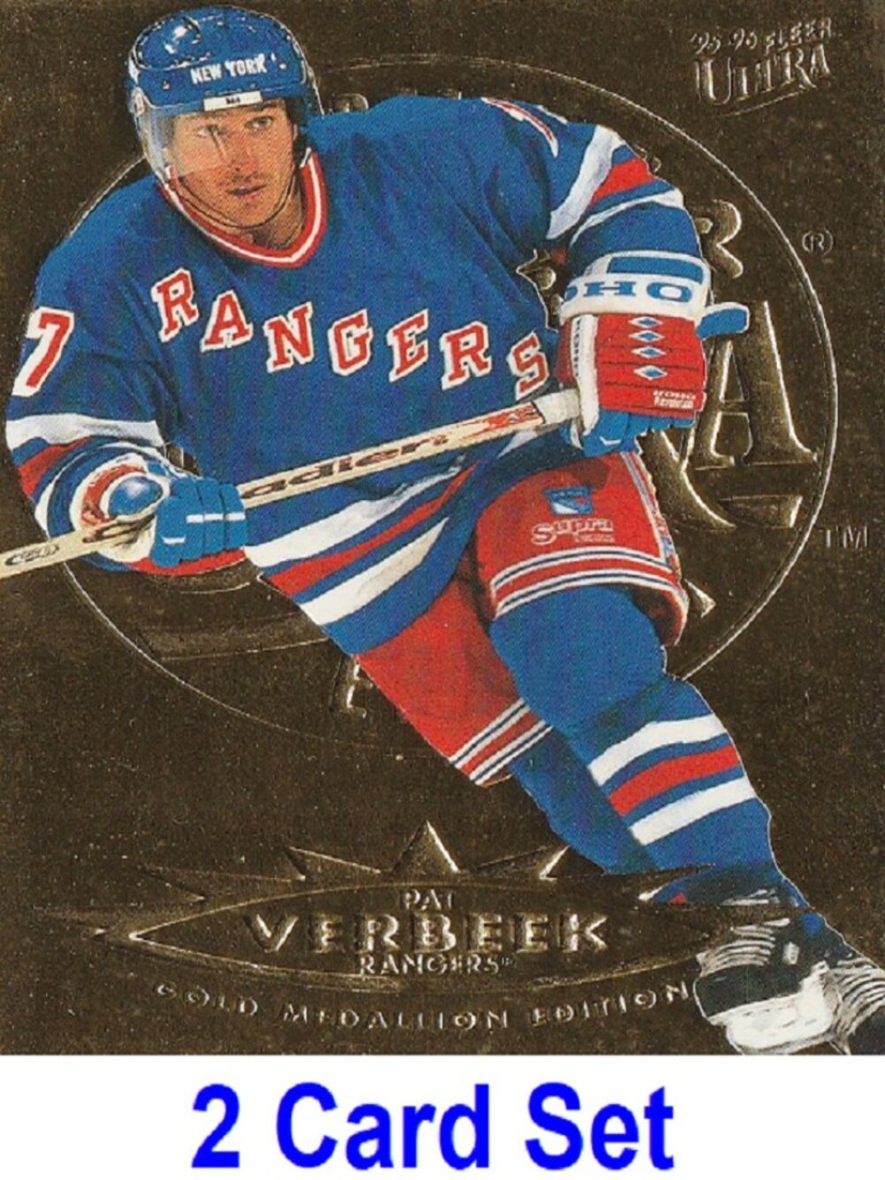 Pat Verbeek NYR Hockey Card Collection